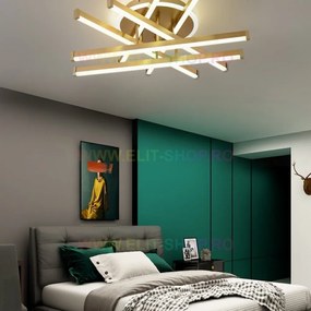 Lustra LED Cu Telecomanda, Elit's Esn306 - 6-GD, 150w