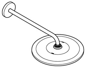 GROHE 26558000 - Set cu cap de duș RAINSHOWER MONO 310, Ø 422 mm, crom lucios