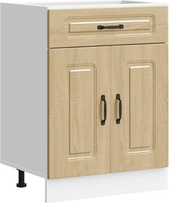 vidaXL Dulap de bază de bucătărie „Kalmar” din lemn de stejar Sonoma