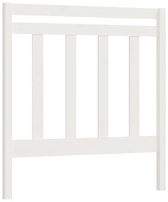 Tablie de pat, alb, 95x4x100 cm, lemn masiv de pin 1, Alb, 95 x 4 x100 cm