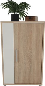 Perete living, stejar sonoma / alb, KEVIN