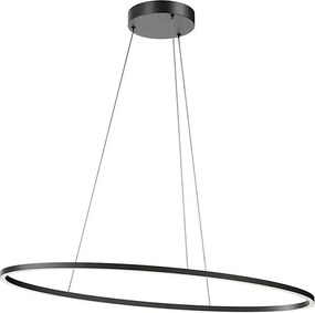 Redo 01-3339 - Pendul LED LEO, reglabil, 48W/230V, negru