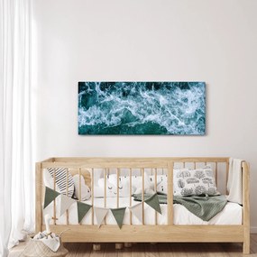 Tablou - Valuri oceanice (120x50 cm)