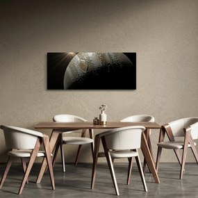 Tablou cu planetă în cosmos (120x50 cm)