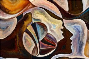 Tablou - Abstractizarea capetelor (90x60 cm)