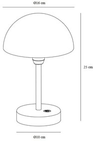 Veioza LED portabila de exterior design nordic IP44 Ellen To-Go Battery blue