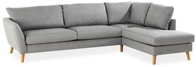 Colțar Scandinavian Choice P108Maro, Gri, 278x196x89cm, 150 kg, Picioare: Lemn