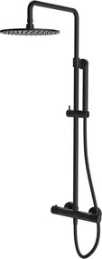 Coloana de dus cu baterie termostatata antracit mat Omnires Contour