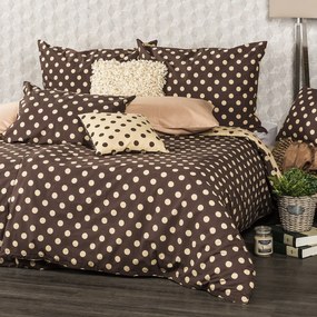 Lenjerie pat 1 pers.4Home Buline Ciocolată, 140 x 220 cm, 70 x 90 cm