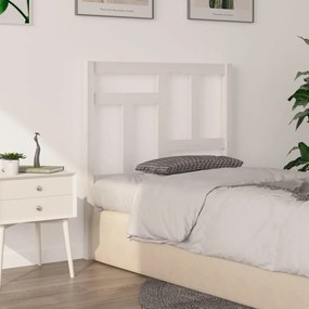 818946 vidaXL Tăblie de pat, alb, 80,5x4x100 cm, lemn masiv de pin