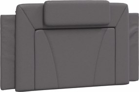 vidaXL Pernă pentru tăblie, Viana, gri, 100 cm, piele artificială