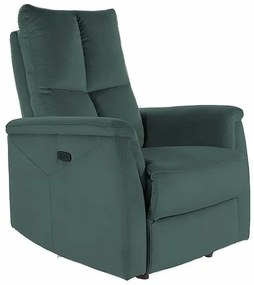 Fotoliu recliner Neptun velvet verde Blu78