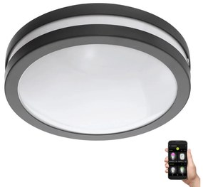 Plafonieră LED dimabilă pentru baie LOCANA-C LED/14W/230V IP44 negru Eglo 33571