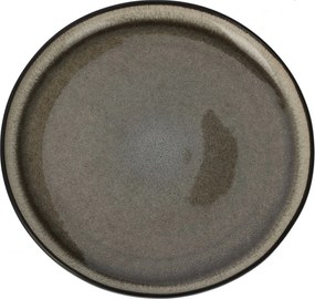 Farfurie plată din gresie Moss, diametru 26 cm