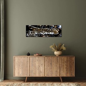Tablou - Saxofon (cu ceas) (90x30 cm)