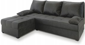 Reducere Canapea Coltar Extensibila ZENA, Gri Inchis, Reversibila Calitate II