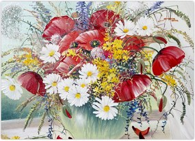 Tablou - Vază cu flori sălbatice (70x50 cm)