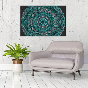 Tablou cu abstracție ornamentală (90x60 cm)