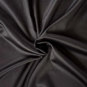 Kvalitex Cearșaf din satin cu elastic negru, 180 x200 cm, 180 x 200 cm