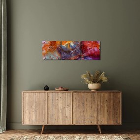 Tablou - Abstract Ink Art (cu ceas) (90x30 cm)