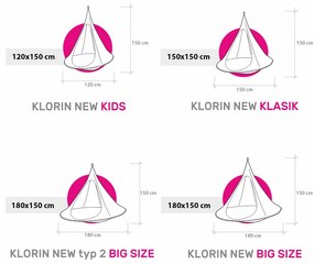 Scaun suspendabil balansoar, gri deschis, KLORIN NEW KIDS