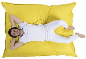 Fotoliu Puf Bean Bag Giant Cushion, 140x180 cm, Galben