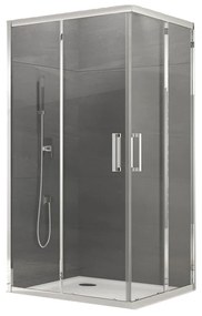 Cabina dus sticla securizata cu cadita de dus inclusa, 80x80 cm, Sanswiss, Ocelia 800x800 mm