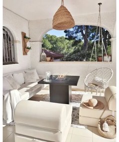 Șemineu de exterior pe gaz Planika Square Table GAS 79,7x90 cm 10kW