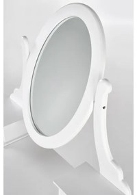 Măsuță de toaletă SARA 80x130 cm + taburet 45x37 cm alb