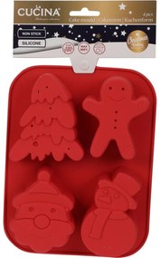 Formă de copt din silicon La Cucina Christmas, 21,5 x 3 x 16 cm