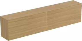 Dulap baza suspendat Ideal Standard Atelier Conca 2 sertare cu blat 240 cm finisaj stejar deschis