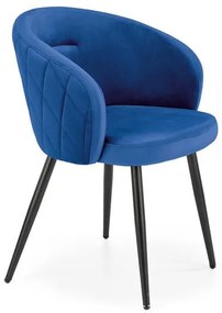 Scaun K430 velvet bleumarin