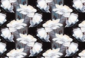 Fototapet - Ornament floral - închis (254x184 cm)