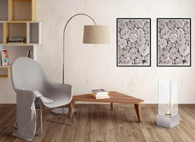 STONES Șeminee cu bioetanol 25cm X 25cm H. 65cm | Aosom Romania