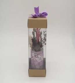 Ghiveci decorativ cu flori artificiale, homs seria A620,17x5.5x9 cm,30361