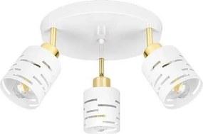 Corp de iluminat tip spot ELEN 3xE27/35W/230V alb/auriu