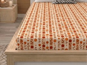 Cearsaf din microfibra PUMPKIN STRIPES colorat 180x200 cm