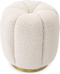 Taburete elegant design LUX Orchanic, Bouclé cream