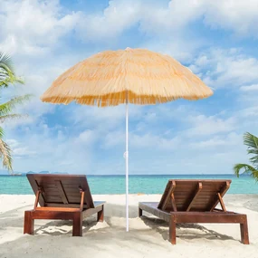 Umbrelă Outsunny Portabilă pentru Plajă/Grădină, Rezistentă la Apă, Ușor de Transportat, Ideală pentru Exterior | Aosom Romania