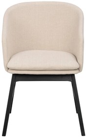 Set de scaune de sufragerie bej 2 buc. tapițat Windham – Rowico