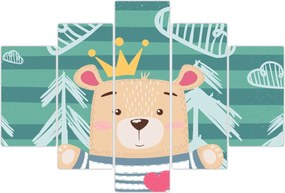 Tablou - Ursulețul în pădure (150x105 cm)