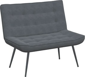 vidaXL Bancă gri închis 110x74x84 cm catifea