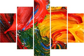 Tablou - Abstractizare albăstrire cu o perie (150x105 cm)