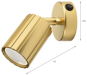 Brilagi - Aplică spot de perete CRISPINA 1xGU10/10W/230V, finisaj auriu