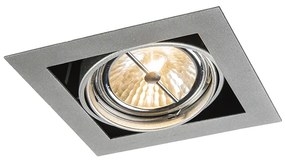 Spot încastrat din aluminiu pătrat reglabil cu 1 lumină - Oneon 111-1