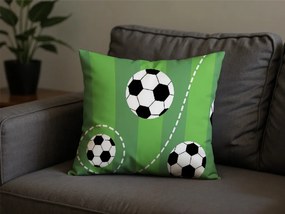 Fata de perna din policoton FOOTBALL TIME POLY 45x45 cm, verde