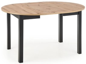 Masa de bucaterie Russell, stejar artizan / negru