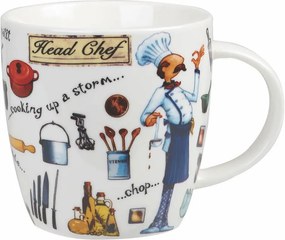 Cană din porțelan în cutie pentru cadou Churchill Head Ched, 390 ml