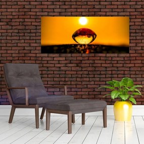 Tablou - Picături din sticlă (120x50 cm)