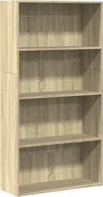 vidaXL Bibliotecă, stejar sonoma, 80x30x152 cm, lemn prelucrat
